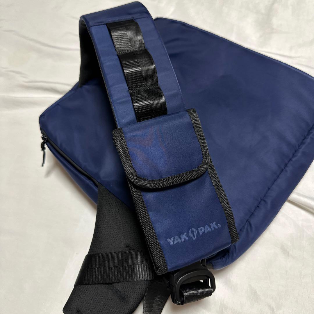 新品　人気　L YAKPAK ヤックパック レコードバッグ ショルダーバッグ　紺