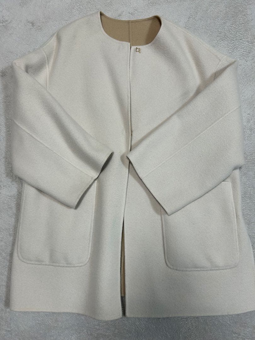 p*e様 UNITED ARROWS　バイカラー リバー　ミドルコート