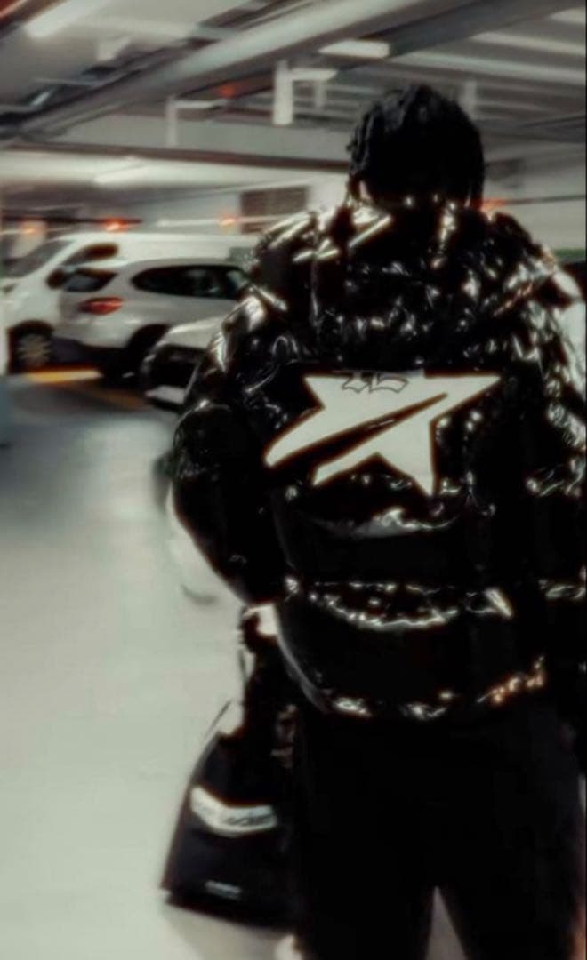 lucamachain ダウン テカテカ 黒 Msize