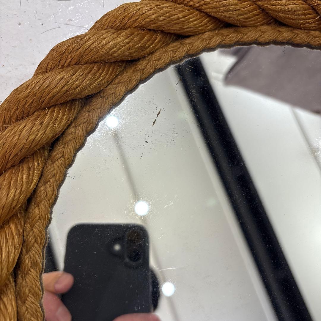 audoux&minet ミラー　　オードミネ　ロープ円形壁掛け鏡