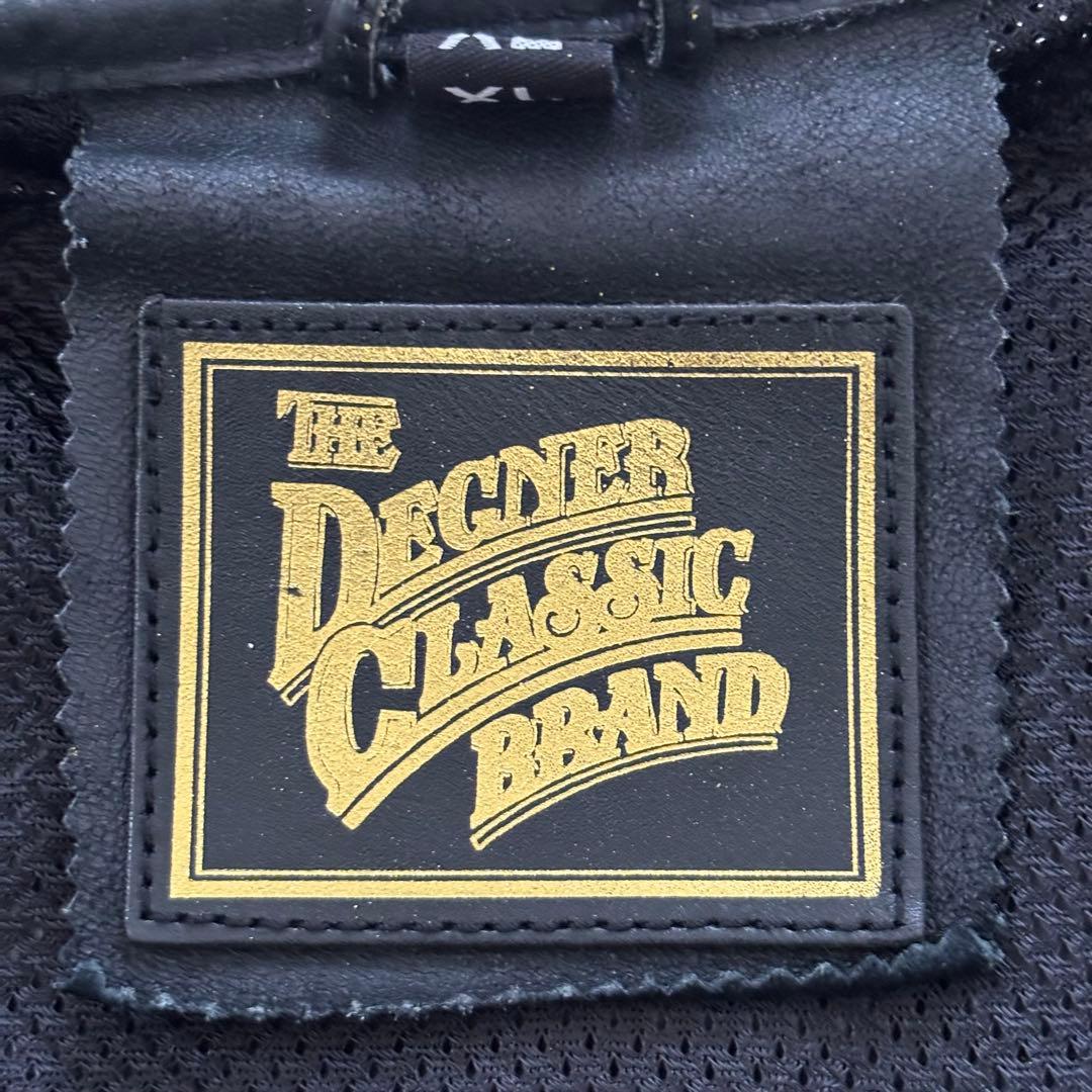DEGNERデグナー メッシュハーフスリーブ　レザージャケット15SJ半袖　XL