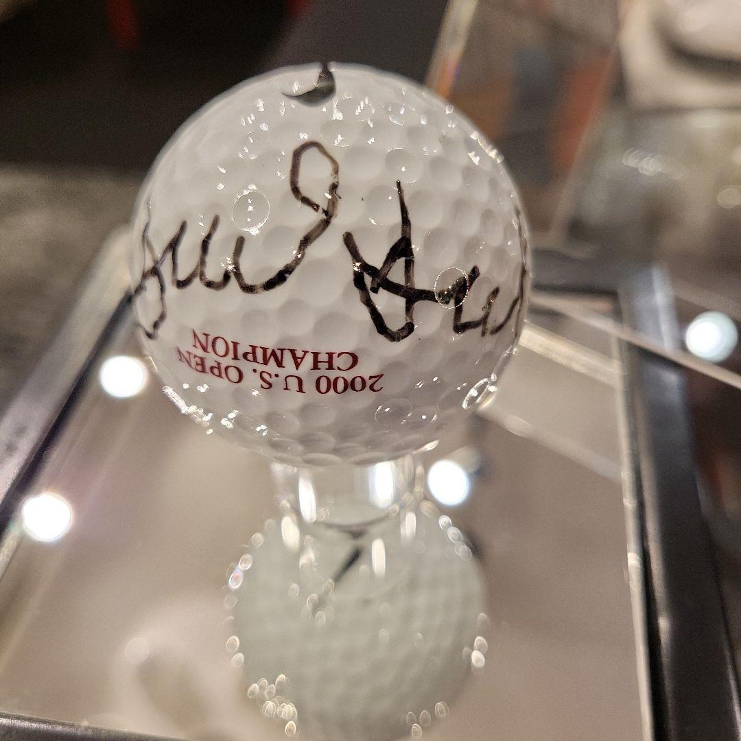 タイガーウッズ直筆サインボール