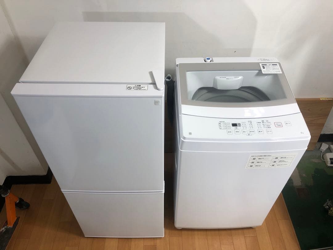 分解洗浄済　ニトリ冷蔵庫2025年洗濯機2022年　高年式　新生活2点セット