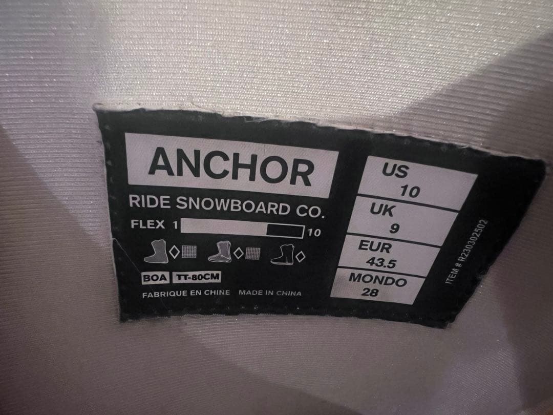 スノーボード RIDE ANCHOR