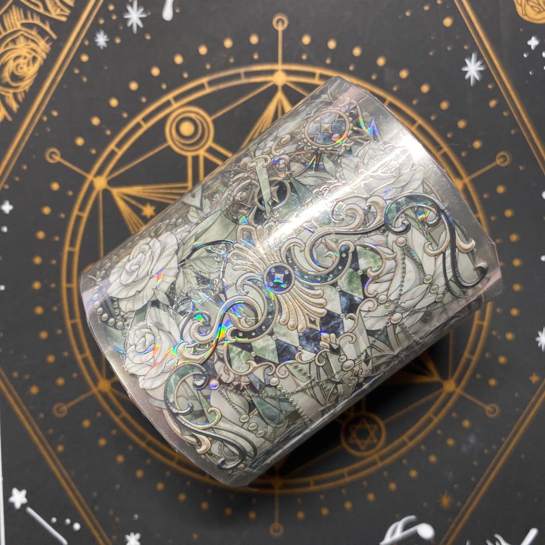 【H】海外　10m巻　貝殻光マスキングテープ　人物系/装飾系/背景系