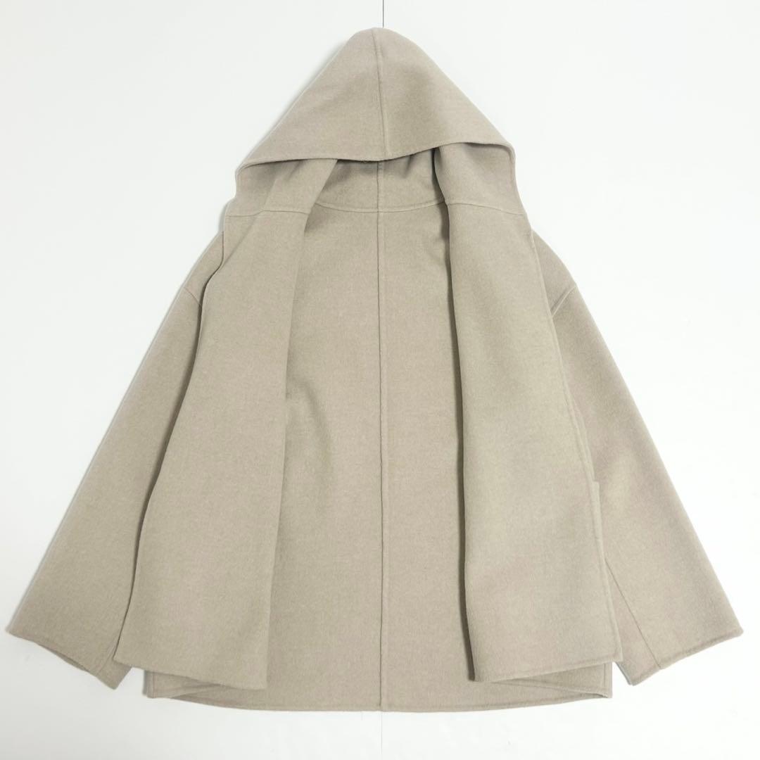 美品✨GALERIE VIE ウールダブルフェイス フーデッドショートコート