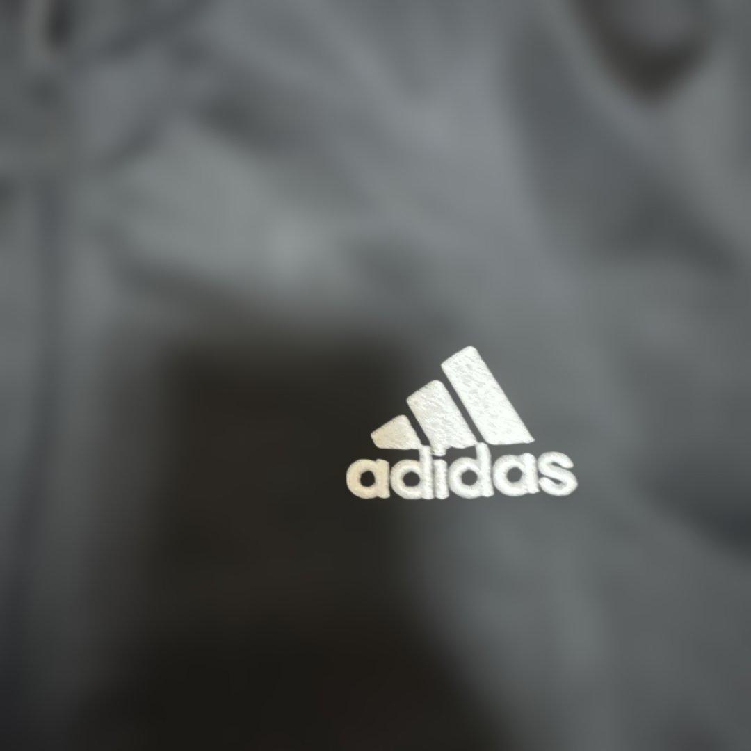 adidas ストライプジャージジャケット 黒