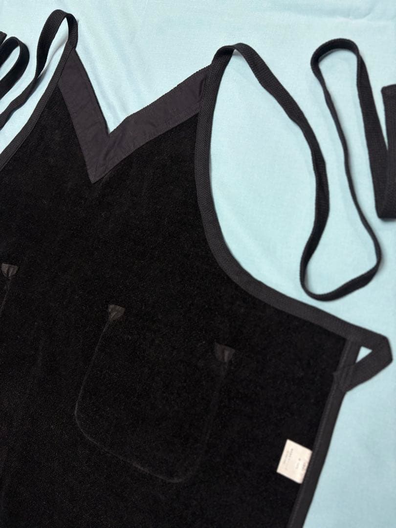 FEILER フェイラー シュニール織 ムーンライトフラワー エプロン ブラック