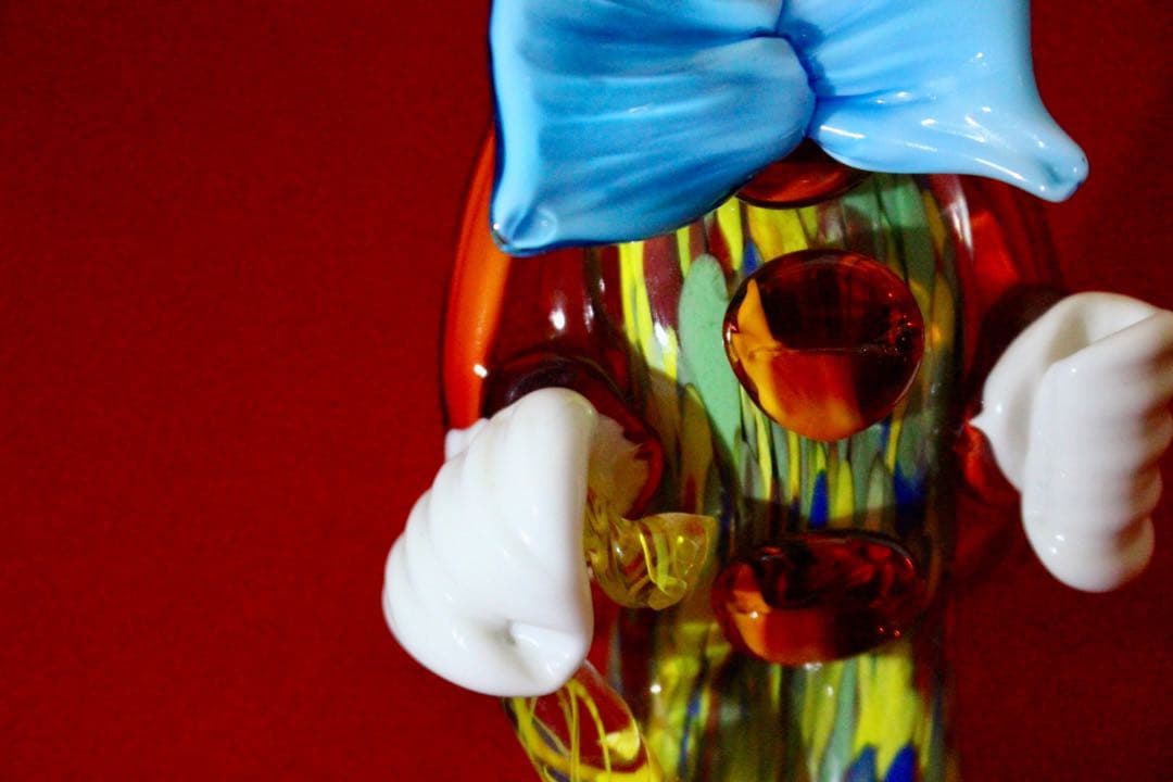 イタリア雑貨・ピエロコレクション【MURANO GLASS 赤の紳士】