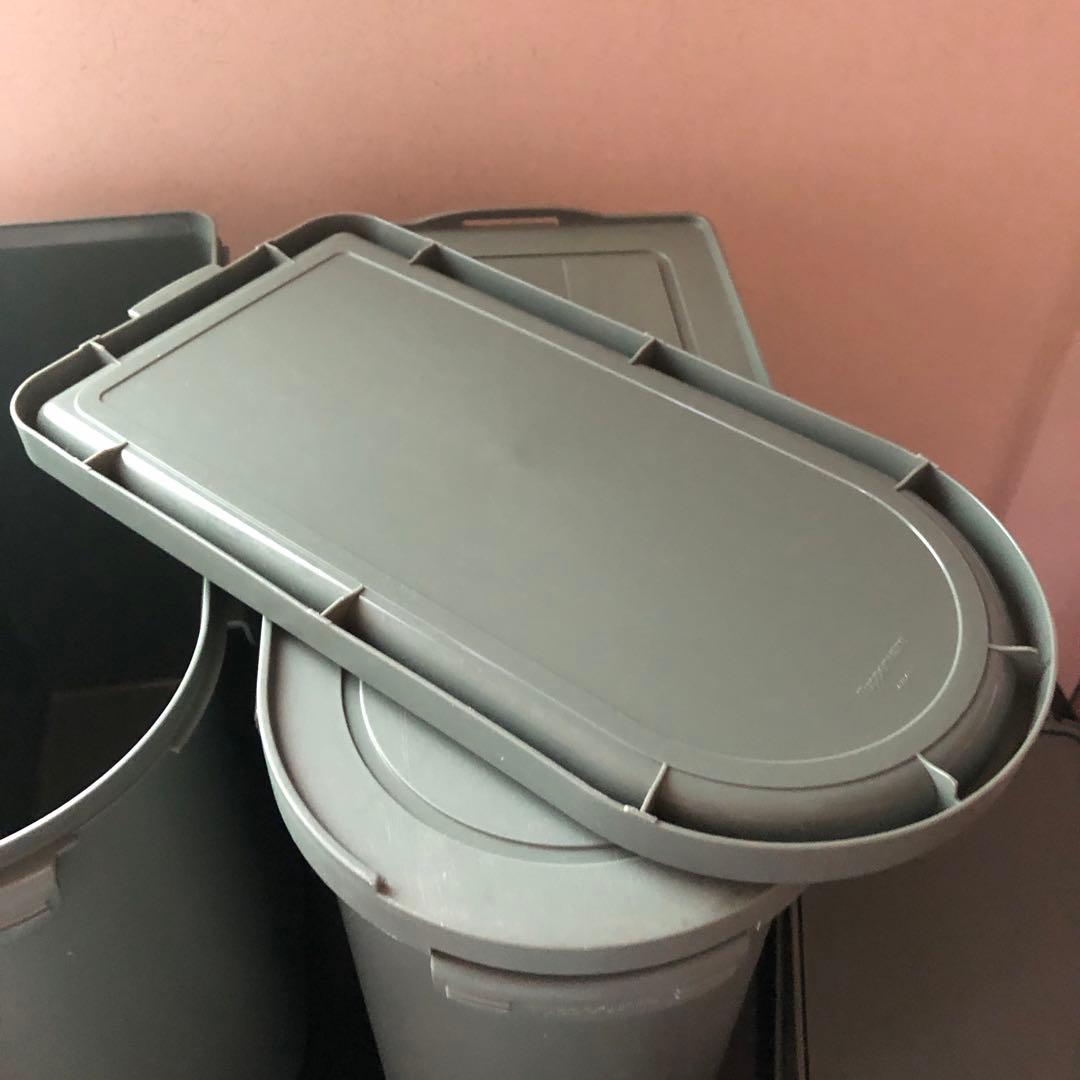 あつ　タッパーウエア　キッチンキーパー　2個セット　ダークグリーン