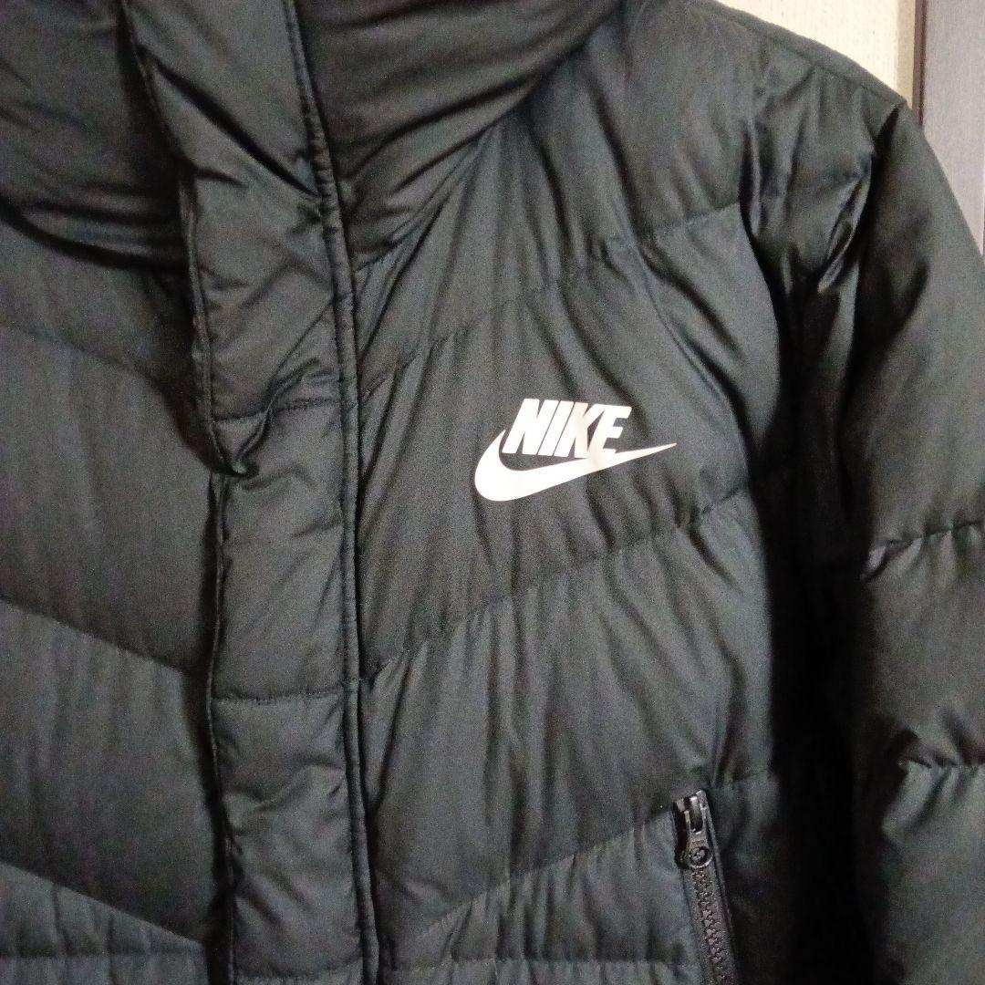 Nike フード付きロングダウンジャケット ナイキ　ベンチコート　L