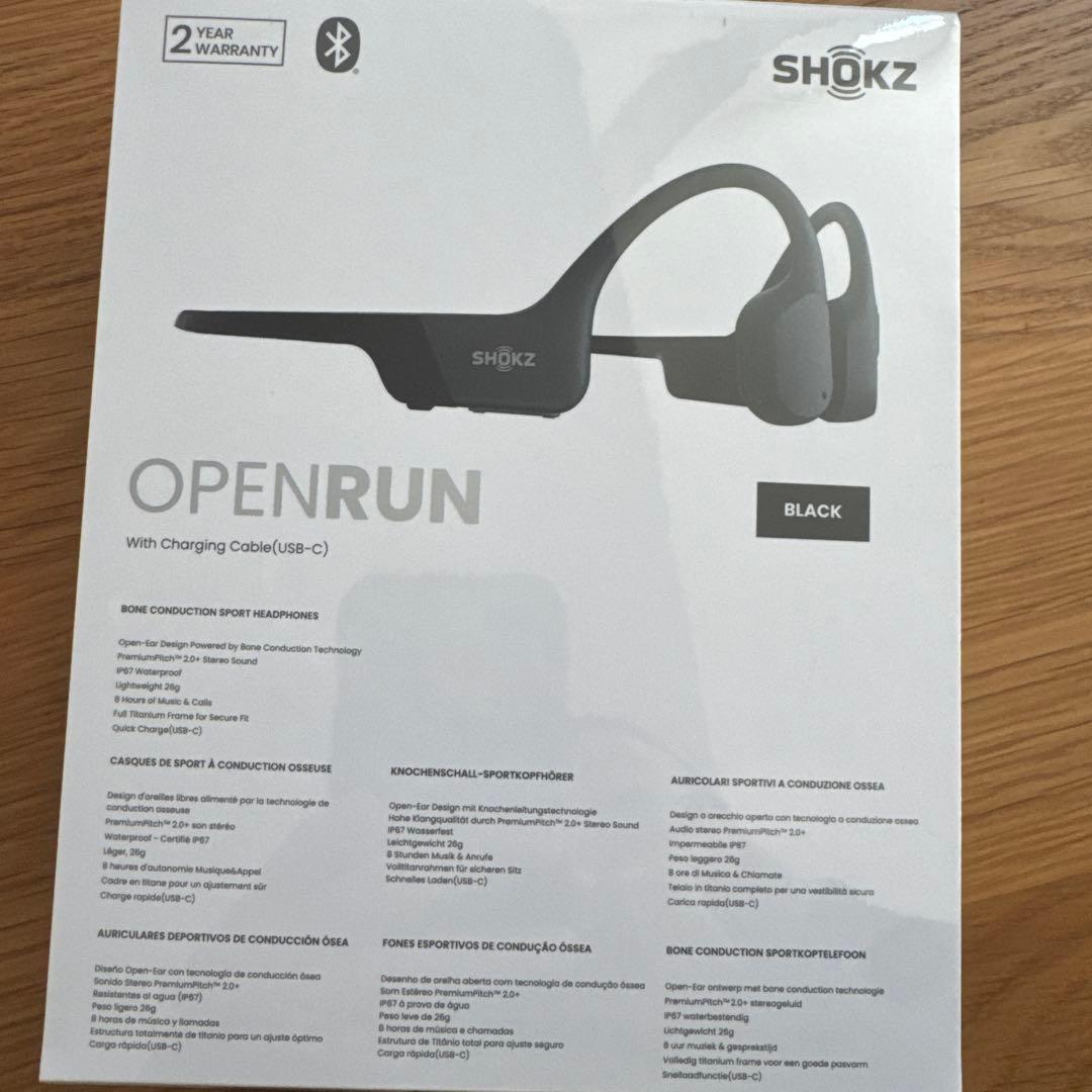 きた様SHOKZ OPENRUN USB-C充電 S805 ブラック 新品・未開