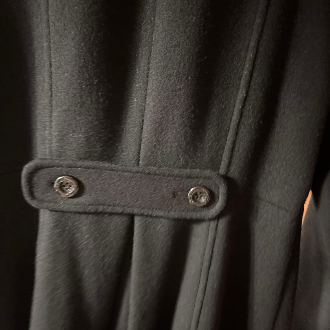 ブルーレーベル　コート　黒 ダブルブレスト ウールコート