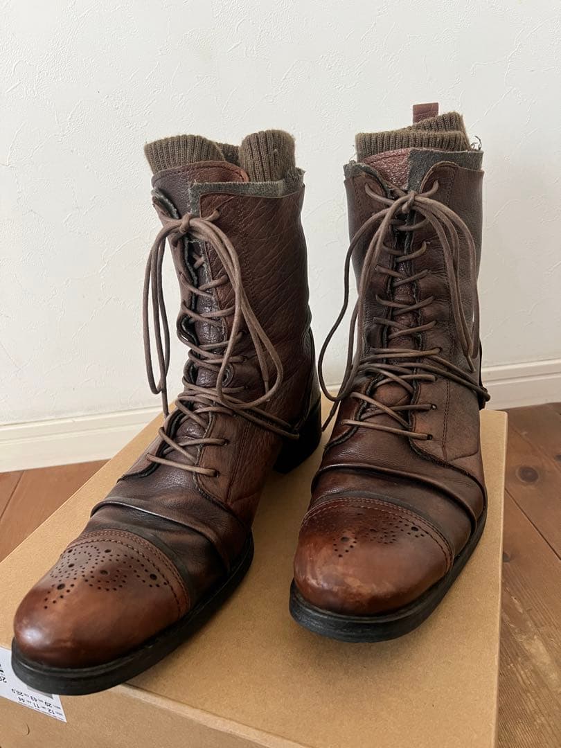 00s archive アルフレッドバニスター レイヤードブーツ ppfmエディ