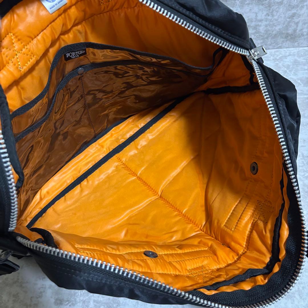 H208 美品✨ポーター　タンカー　ビジネスバッグ　2way ブラック　大容量