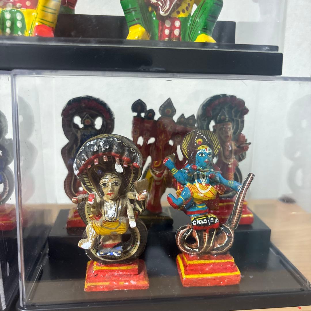 インド製 神様17体セット 開運 祈りの置物 スピリチュアル 守護神 ケース付き
