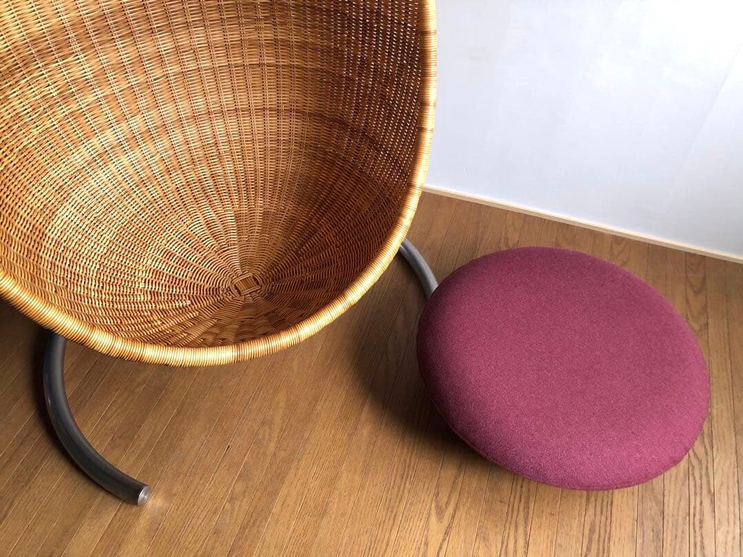 名作 ヤマカワラタン製 ナナディッツェル ハンギングエッグチェア 北欧 デザイン