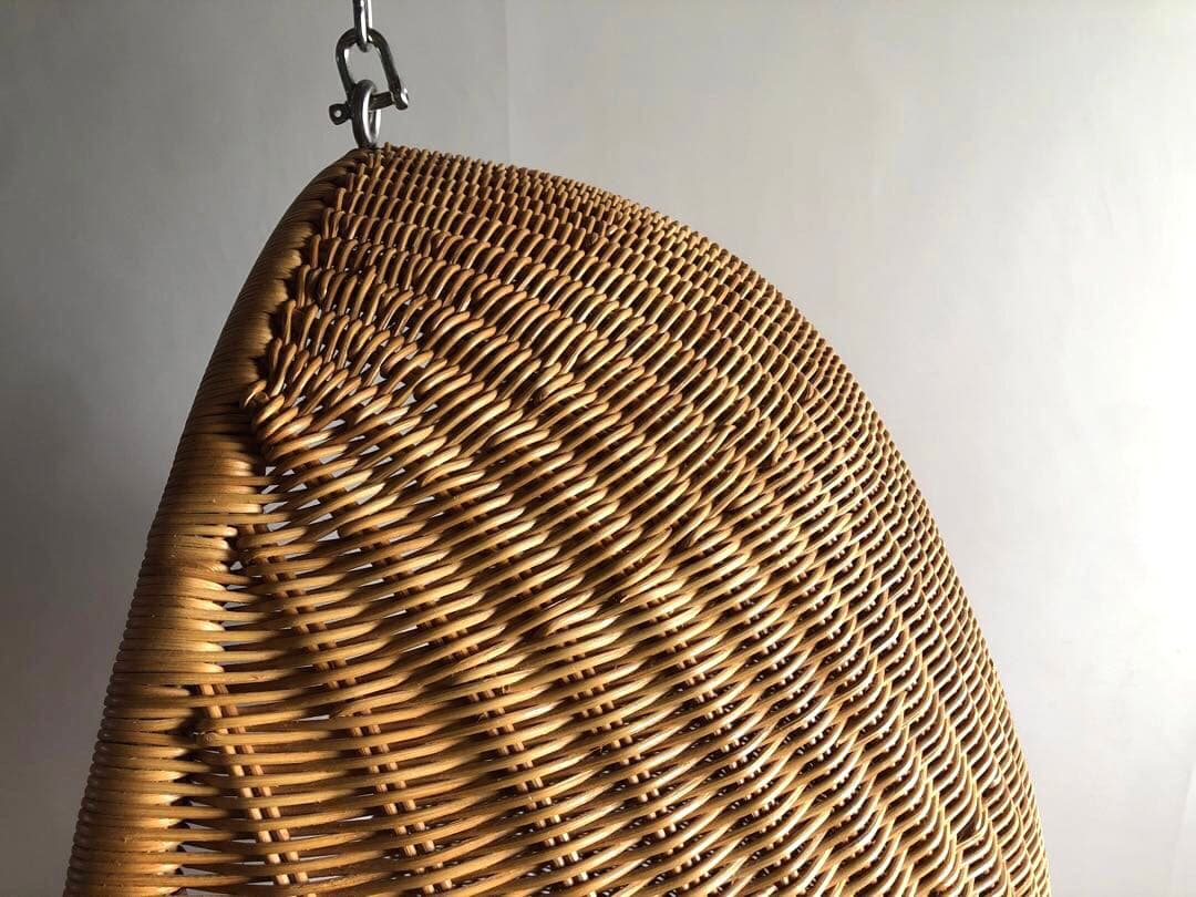 名作 ヤマカワラタン製 ナナディッツェル ハンギングエッグチェア 北欧 デザイン