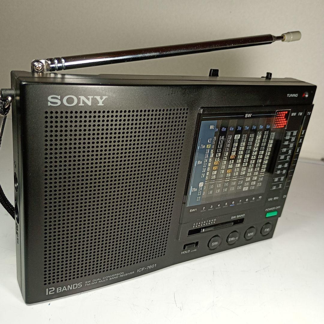 SONY 　BCLラジオ　ICF-7601 動作品　FM/MW/短波ラジオ