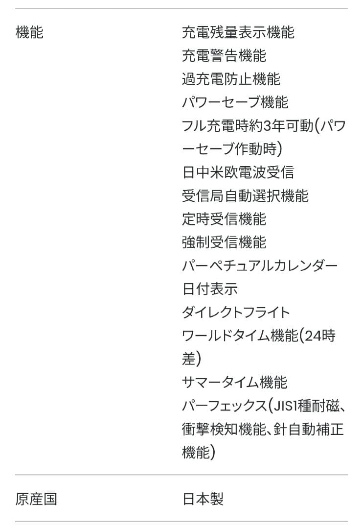 Citizen クロスシー XC ES9465-50W エコ・ドライブ 電波時計