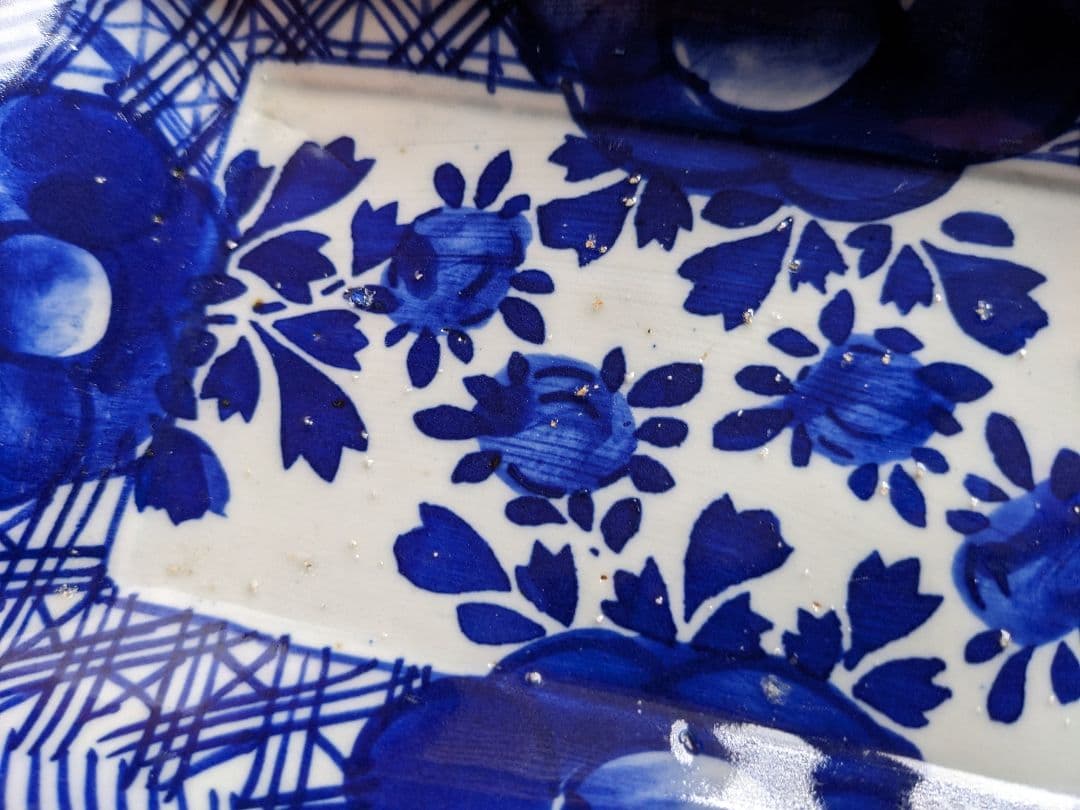 古伊万里　べろ藍　長角皿　5枚