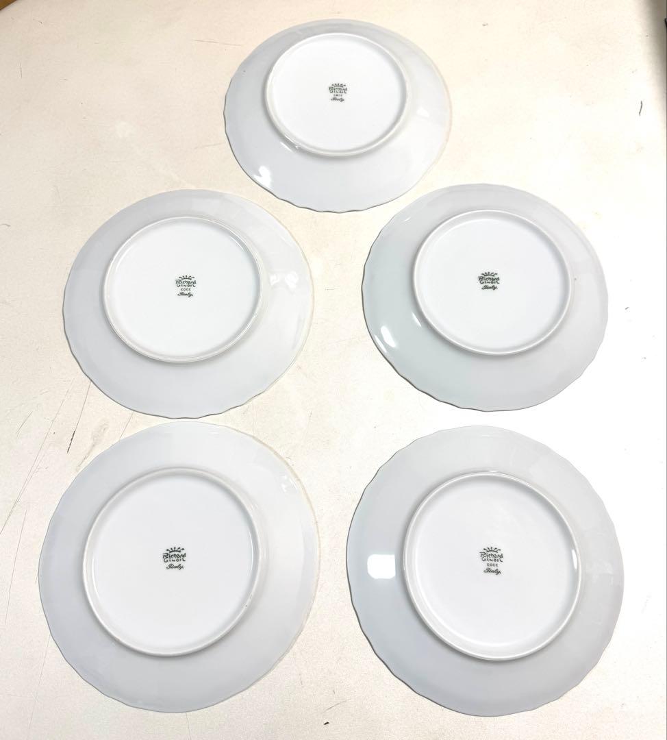 新品未使用　リチャードジノリ　丸皿　ラウンド皿　5枚　イタリア