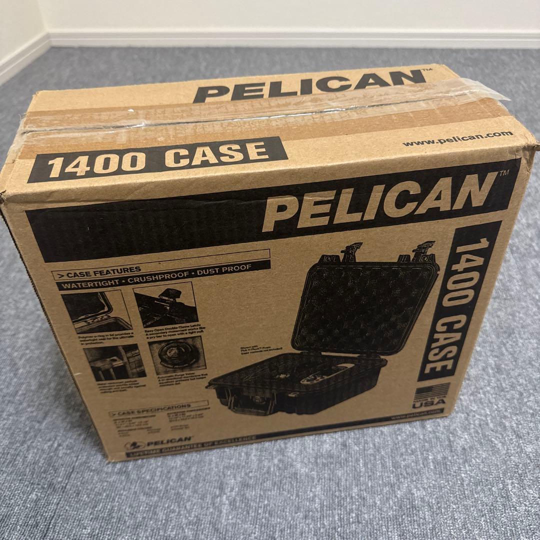 PELICAN（ペリカン） プロテクターケース 1400 フォーム付 BLACK
