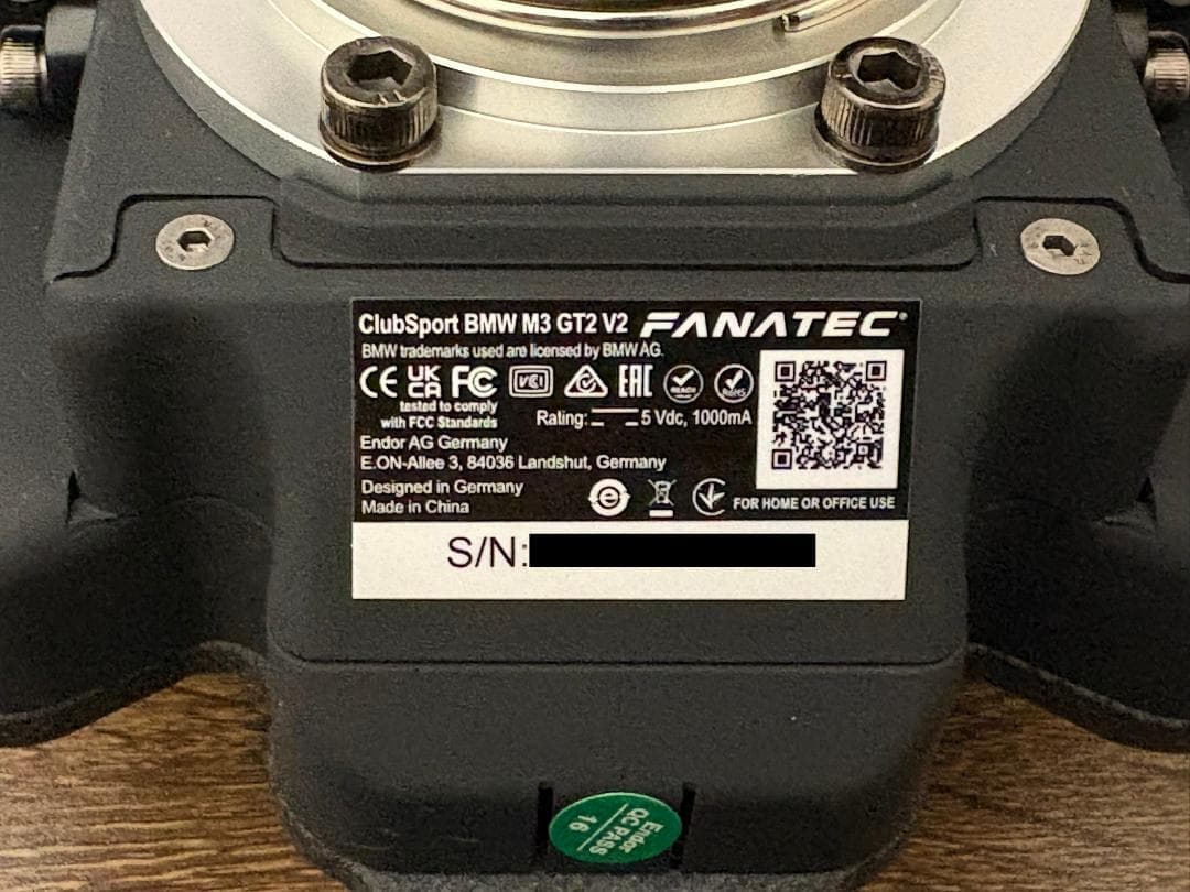 パーツ ClubSport  M3 GT2 V2 / Fanatec
