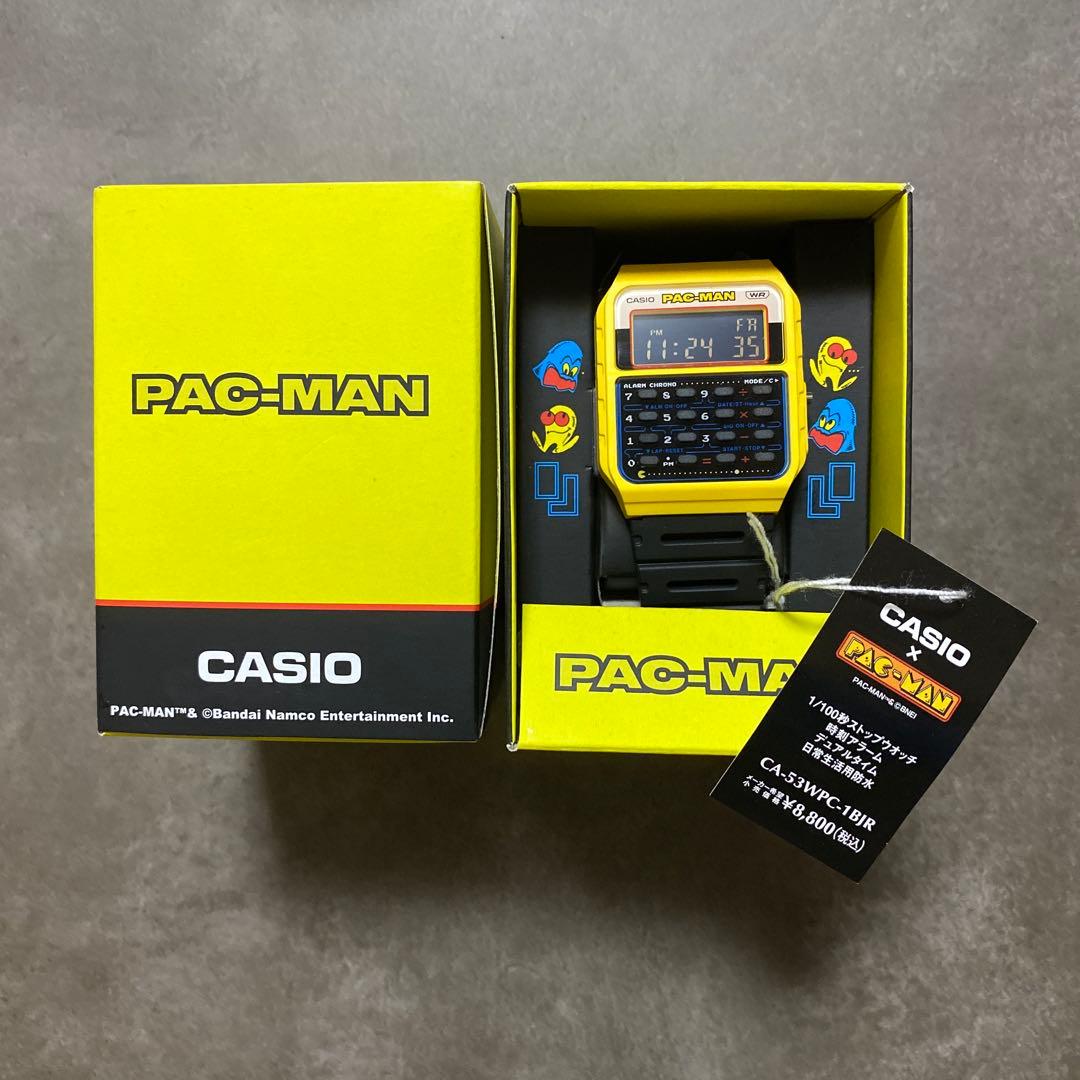 CASIO PAC-MAN CA-53W イエロー