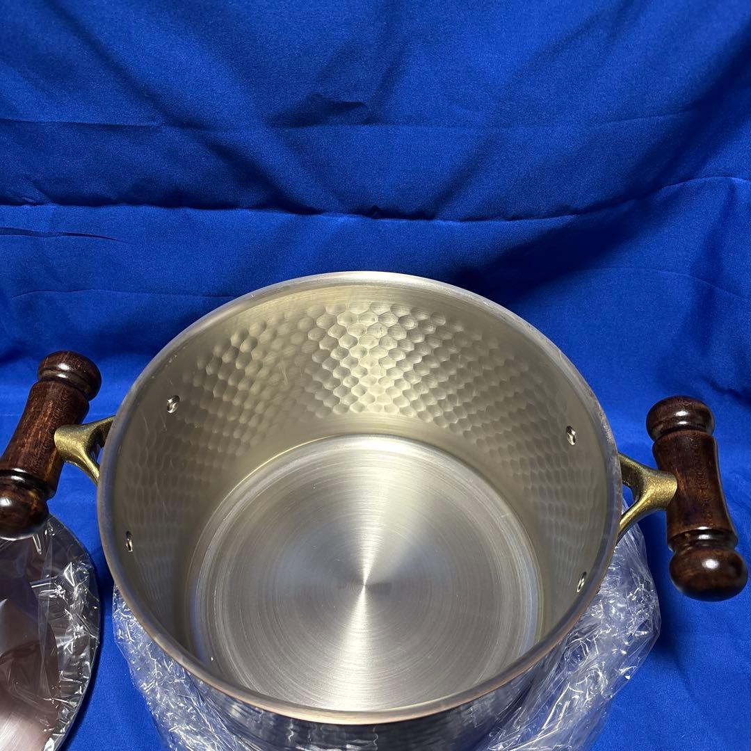 【新品】22cm 銅製 深型 両手鍋 新光金属 COPPER100