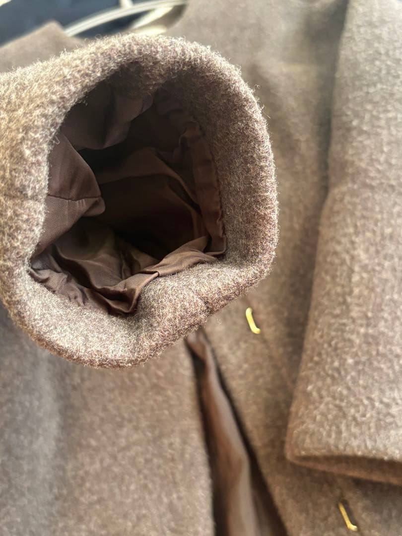 IENA ラムウールノーカラーロングコート 34サイズ 22AW 日本製