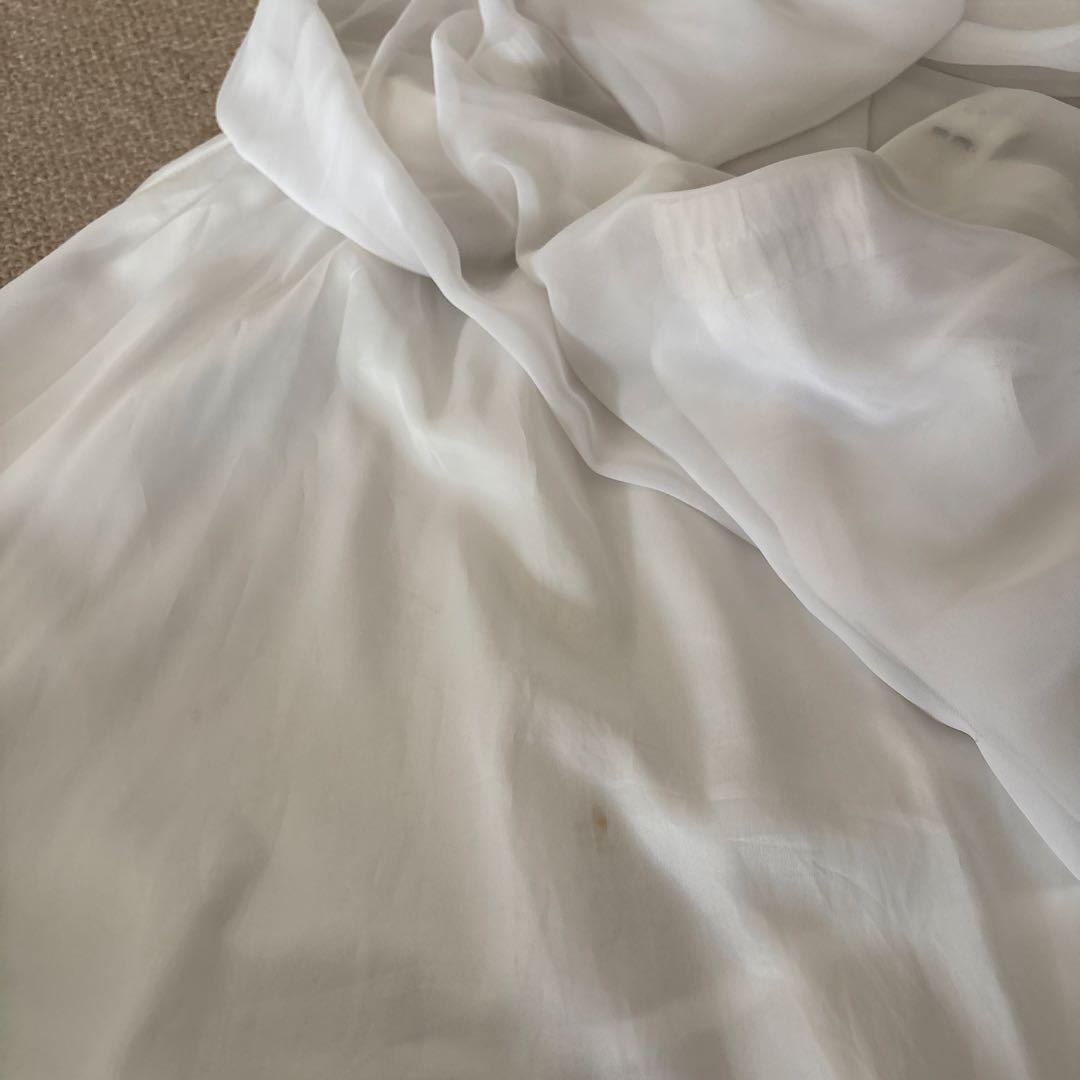 【used】社交ダンス老舗メーカーSekine製ダンスウェアスカートWhite