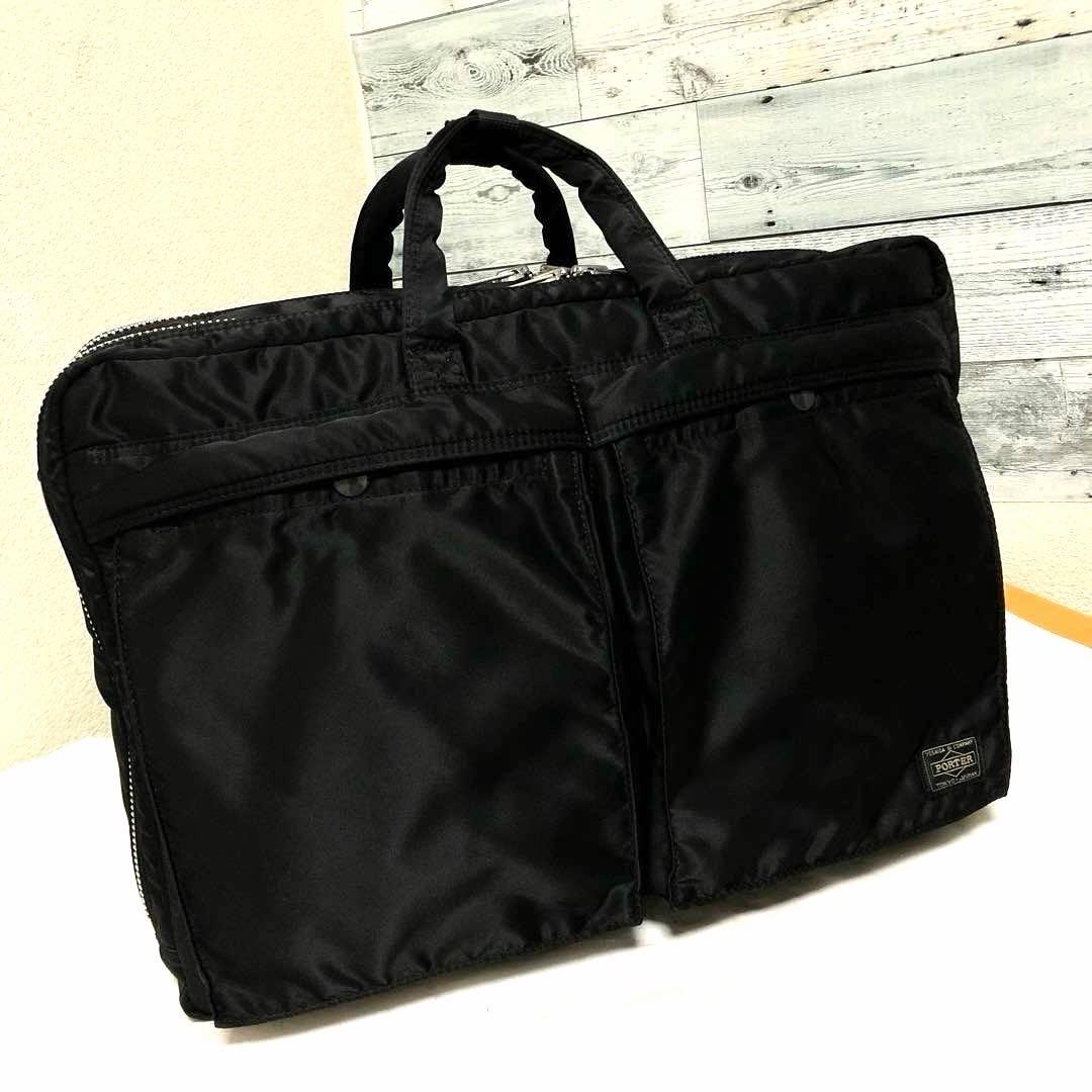 極美品✨廃盤 ポーター タンカー ビジネスバッグ3way A4可 黒 吉田カバン