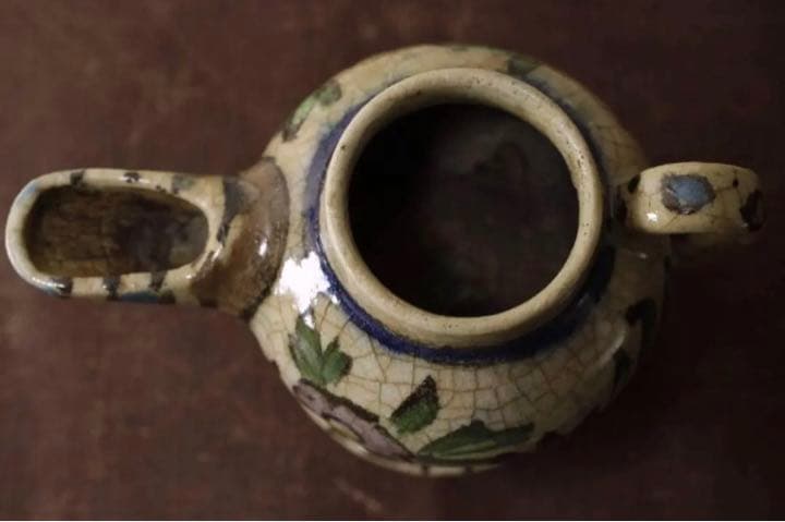 18世紀 ペルシャ 彩陶灯火器