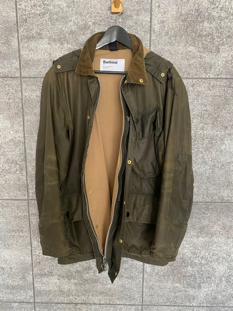 BARBOUR × MARGARET HOWELLオリーブA7モッズコート
