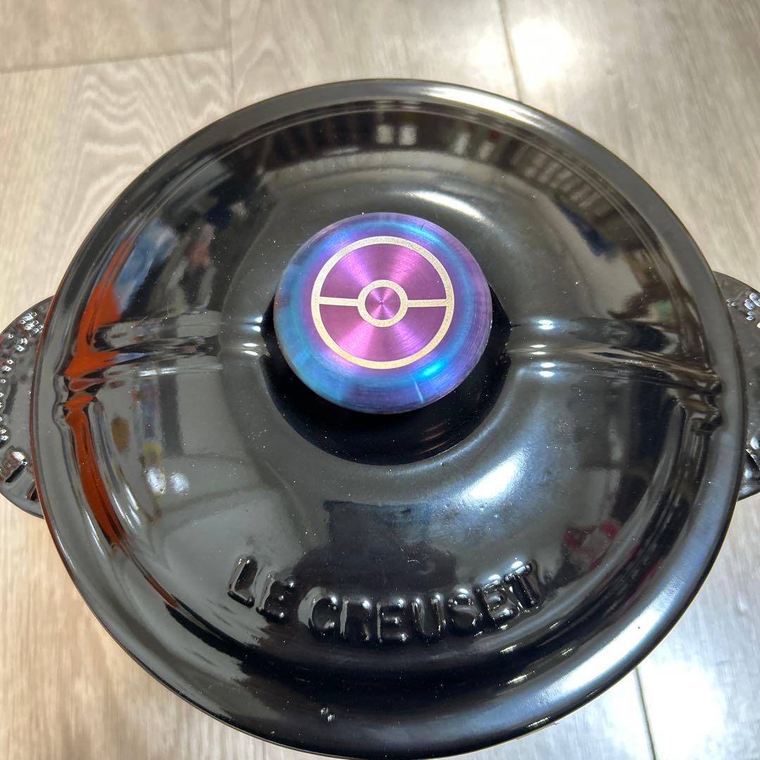 LE CREUSET 黒 両手鍋 2.4L エブリィ 18