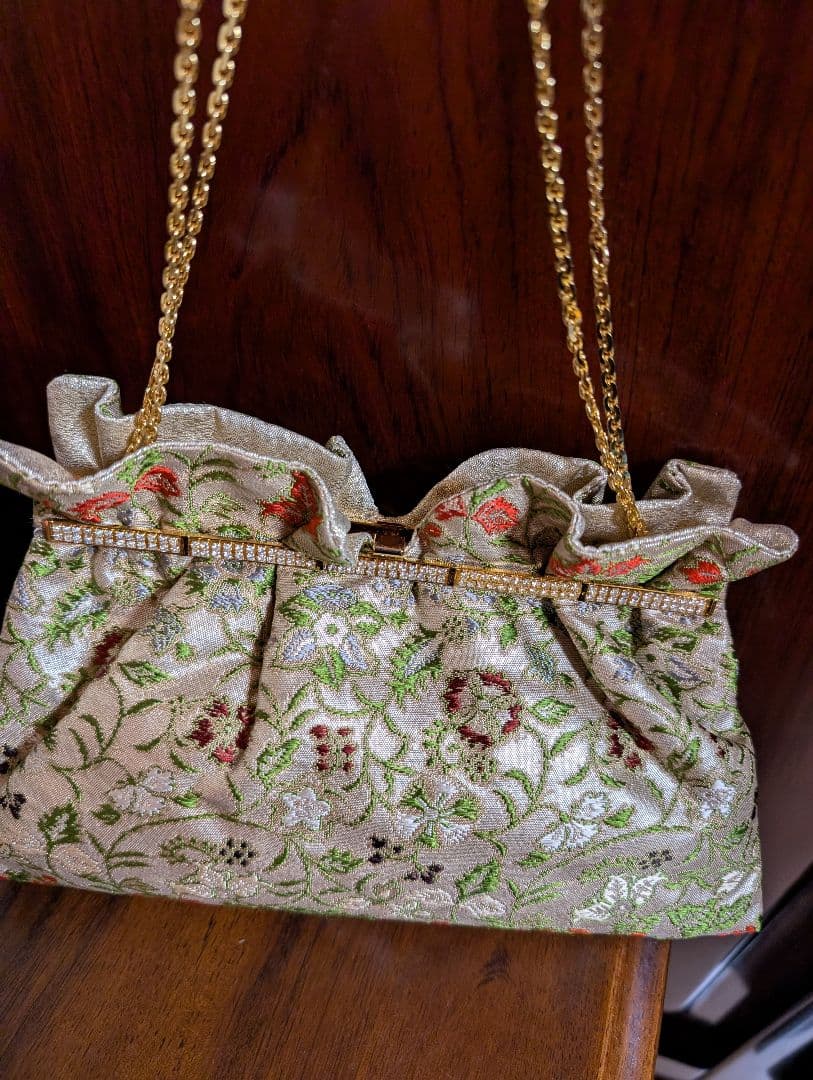 値下げしました　龍村普　バッグ 早雲寺文台裂　礼装、パーティー