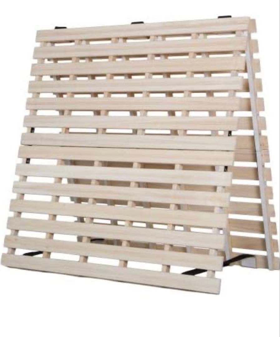 即日発送　美品　木製スノコベッド　ダブル2個セット