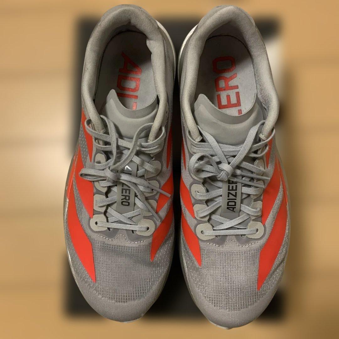 adidas アディゼロEVOSL 27センチ　ルシッドレッド