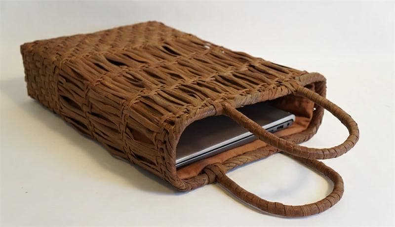 山葡萄 かごバッグ　籠 バッグ　パソコン入れ　 一番皮 網代編み