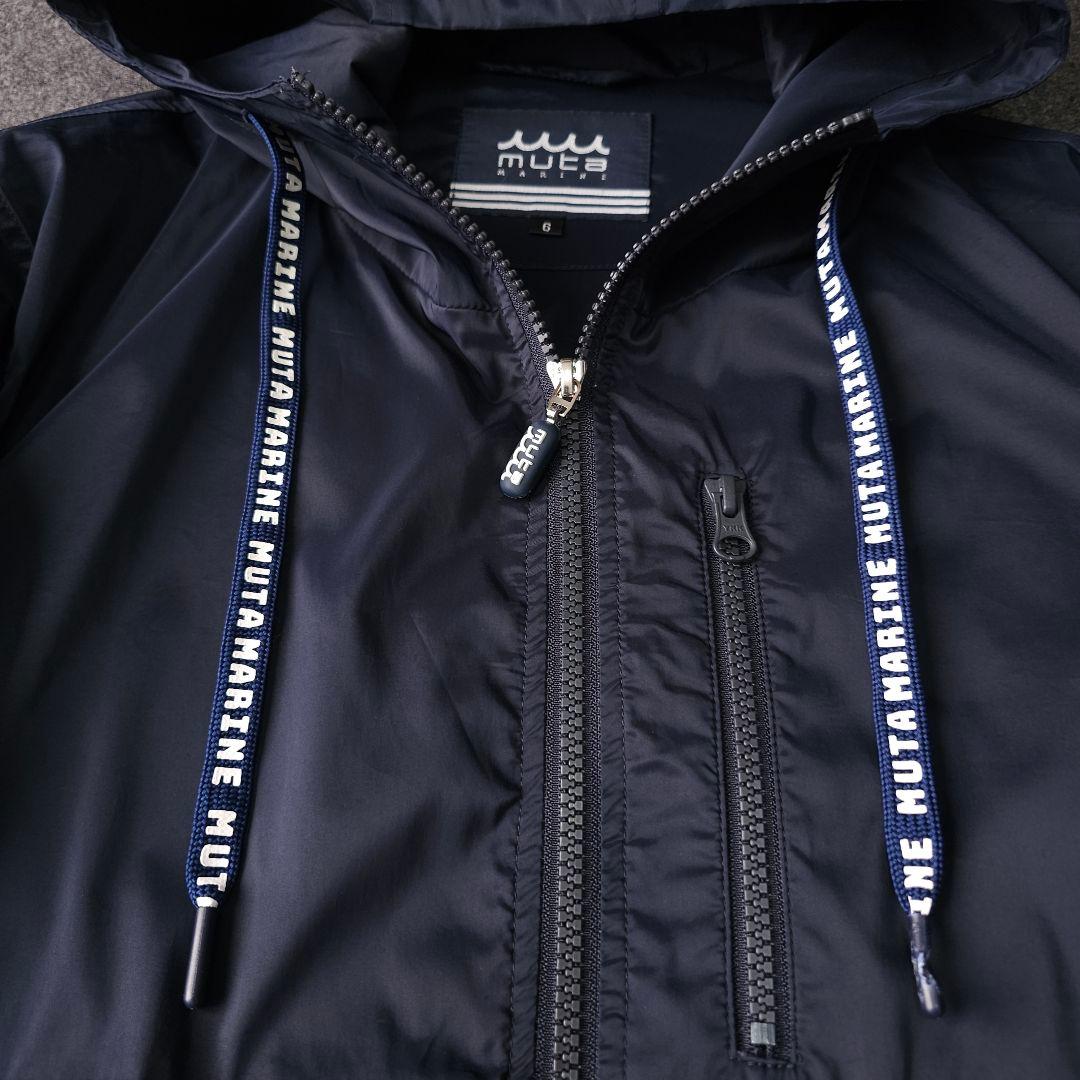 ムータマリンゴルフ ロゴ 多数 ナイロンフーディーブルゾンジャケット L