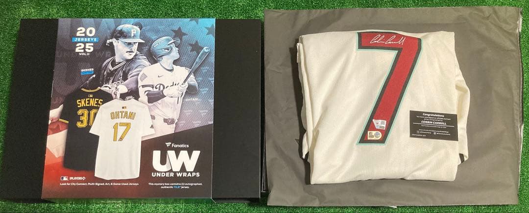 2025 Fanatics コービン・キャロル　直筆サインユニフォーム　MLB