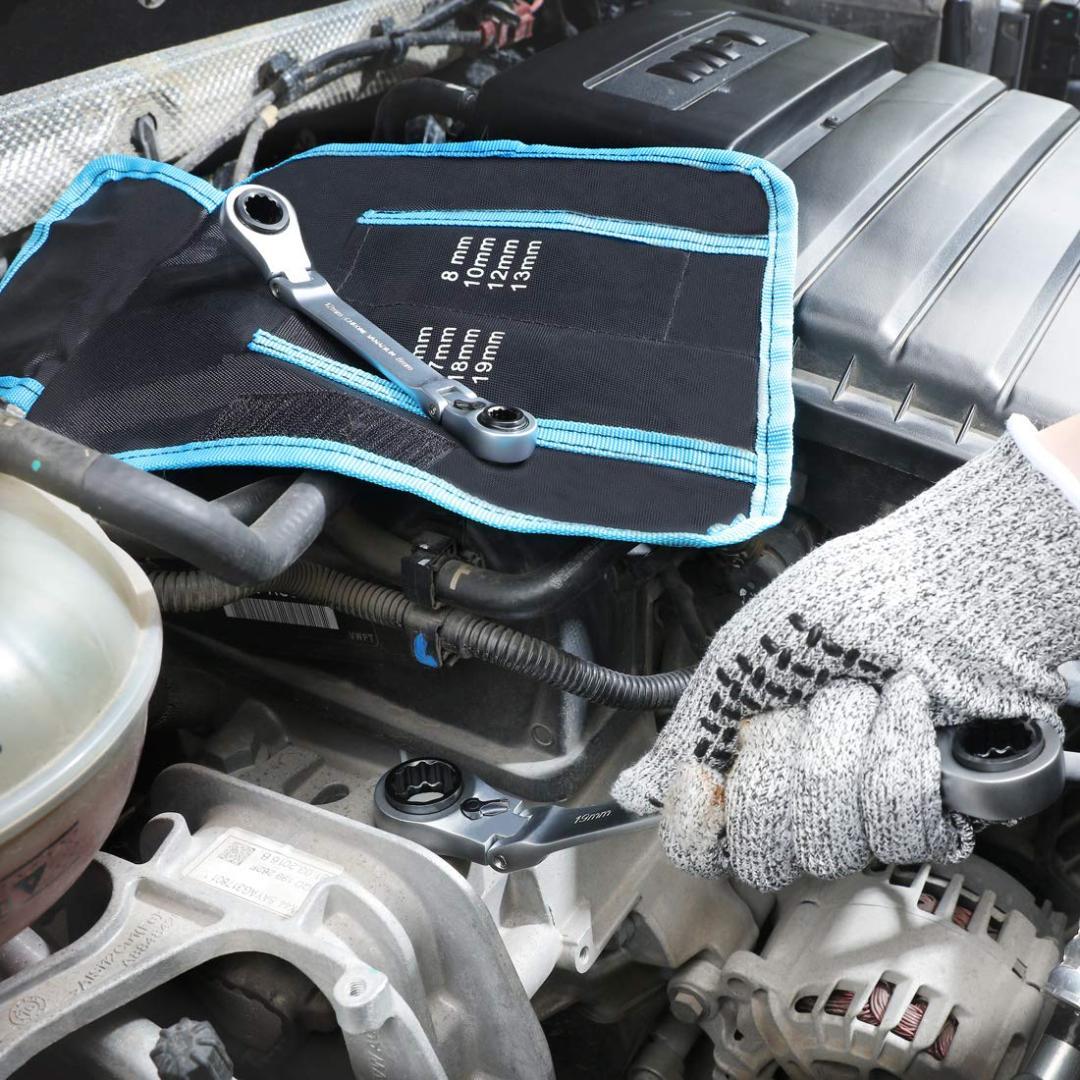 方向切替可 72ギア ラチェットメガネレンチ 4-in-1