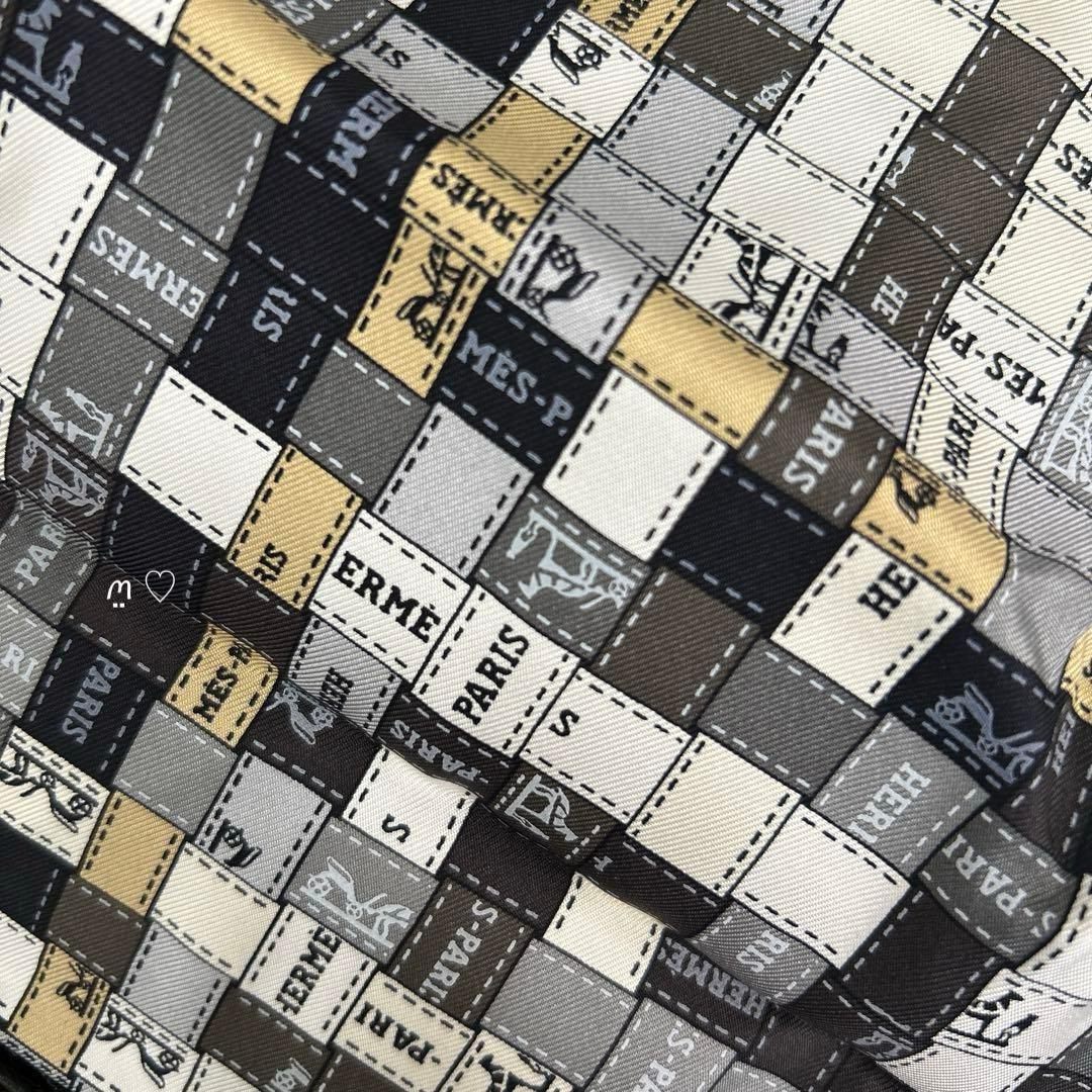 HERMESエルメス　シルキーポップ　ボルデュックリボン　携帯サブエコバッグ