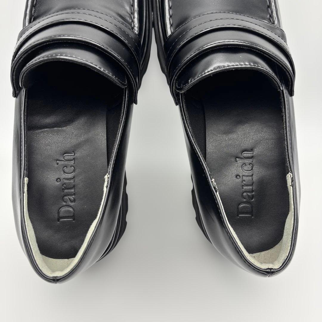 美品 プラットフォームローファー XLサイズ 革靴　Darich