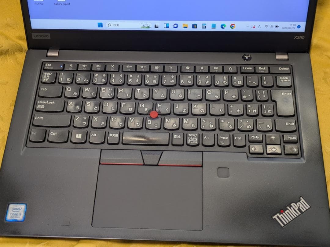 第8世代Core i5 ThinkPad 8GB／256GB 13.3FHD美品