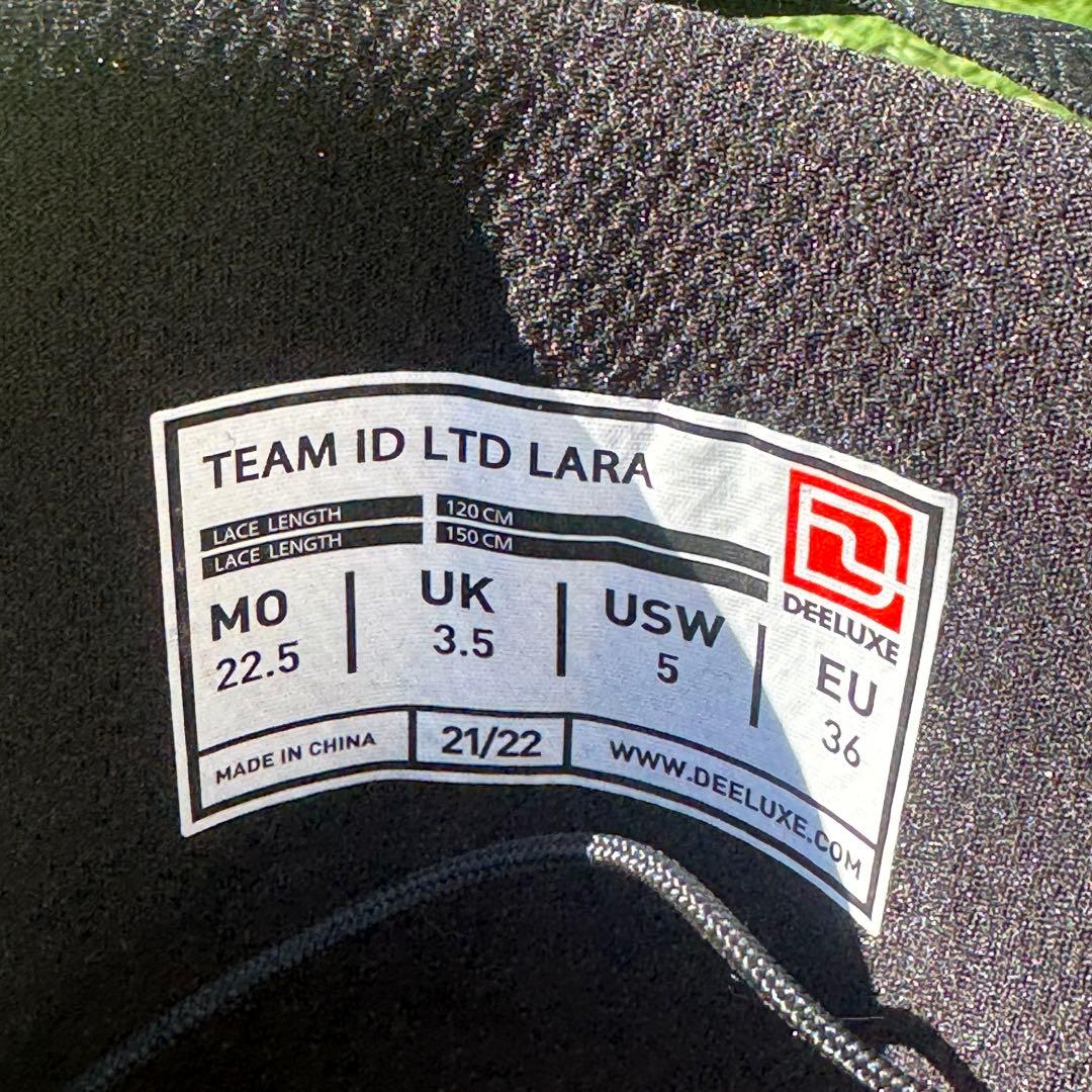 美品 21/22 DEELUXE TEAM ID LTD LARA 22.5cm