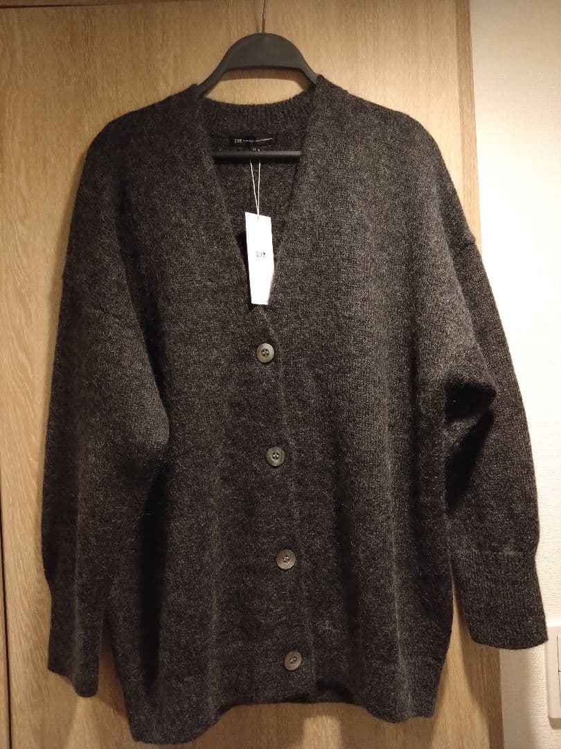 新品タグ付！ 大きいサイズ 46 23区モヘヤ混　Vネックカーディガン