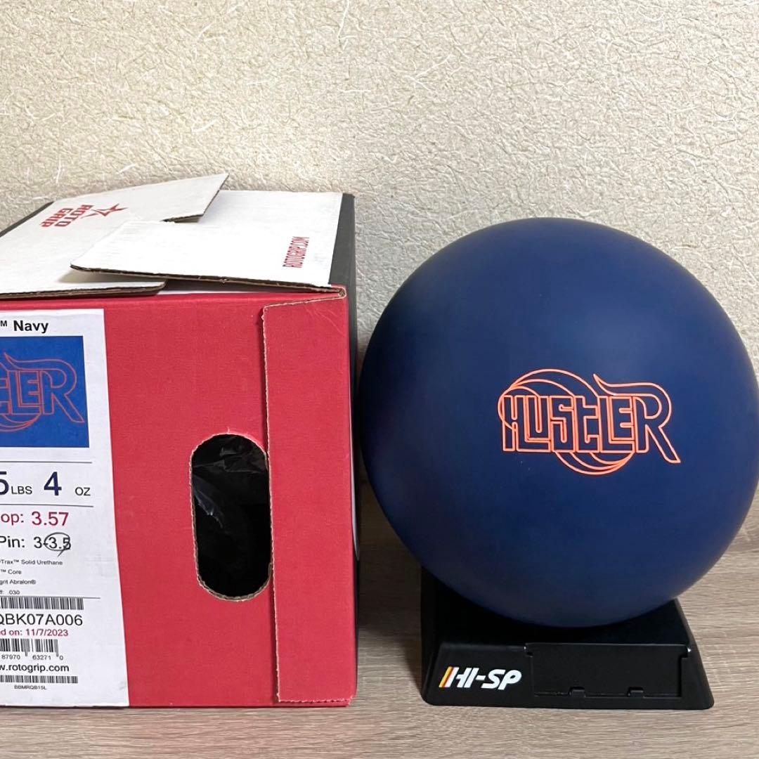 ★ボウリング★ウレタンボール★ロトグリップ★ハスラーネイビー★15P★新品未使用