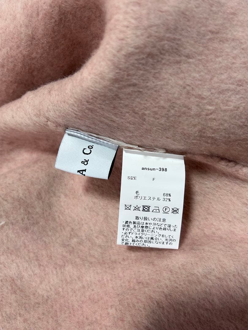 未使用☆ ANDREA & Co. ペールウールコート F